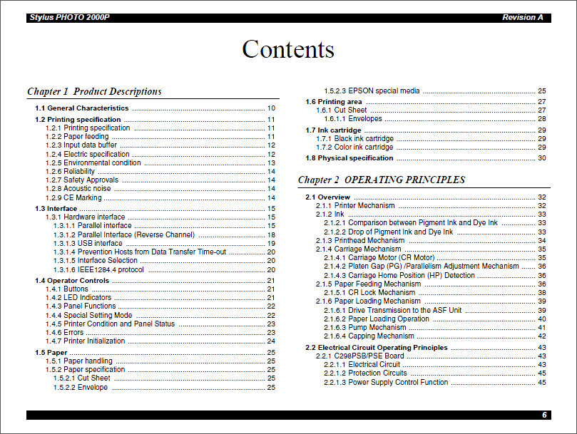 EPSON 2000P Service Manual-2